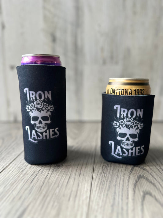Iron Lashes Can Koozie